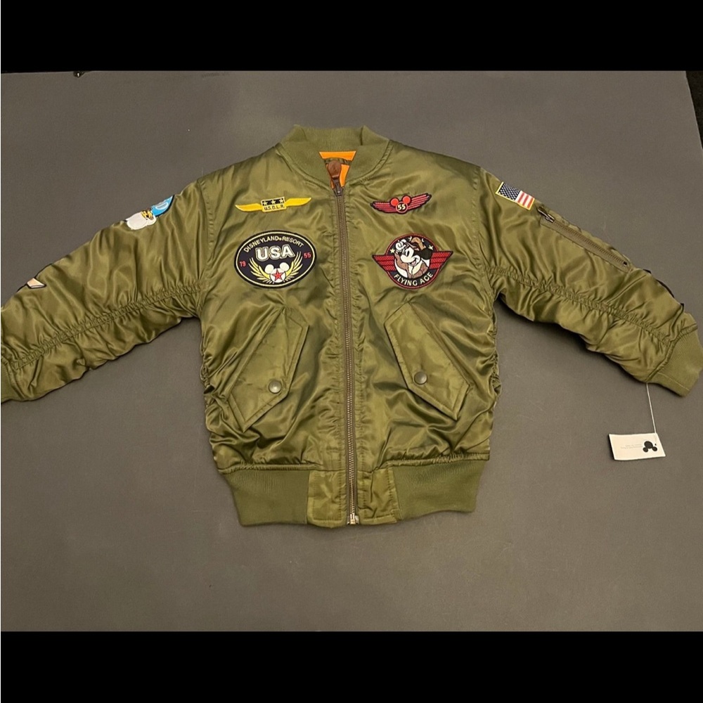 Vintage Disney Resort Kids Bomber Jacket Size S-NEW